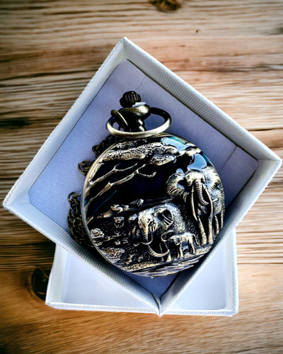 Zakhorloge "Vintage Explorer" met Graveermogelijkheid