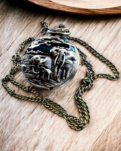 Zakhorloge "Vintage Explorer" met Graveermogelijkheid
