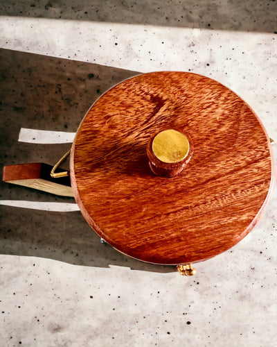 Retro Houten "Theedoos" met Gravure Optie