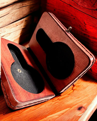 Commandantsetui – Handgemaakt Etui voor Zakhorloge of Kompas met Mogelijkheid tot Personalisatie