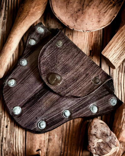 Boszakje van het Boskaboutertje - Handgemaakt Klein Leren Zakje