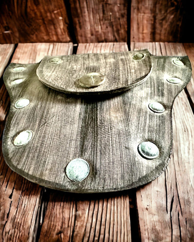 Boszakje van het Boskaboutertje - Handgemaakt Klein Leren Zakje