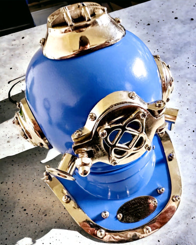Diepzee-ontdekkershelm - Collectorseditie met Graveermogelijkheid, 35 cm, cadeau voor brandweerman of duiker