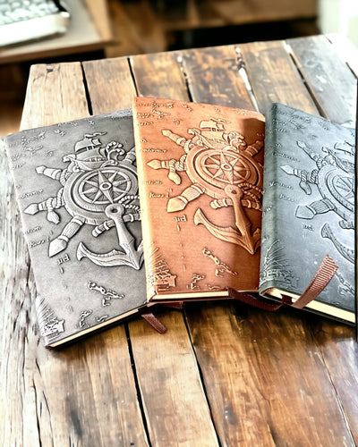 Notitieboekjes met nautisch thema "Nautica" met de optie voor personalisatie door middel van gravure, als cadeau