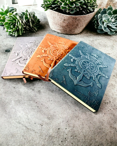 Notitieboekjes met nautisch thema "Nautica" met de optie voor personalisatie door middel van gravure, als cadeau