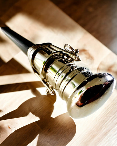 WANDELSTOK MET HANDVAT EN TELESCOOPFUNCTIE – ELEGANT EN MODIEUS, 95 CM - kapiteins "Navigator's Crest"