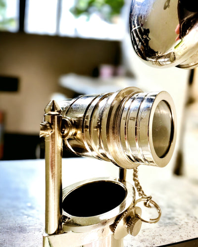 WANDELSTOK MET HANDVAT EN TELESCOOPFUNCTIE – ELEGANT EN MODIEUS, 95 CM - kapiteins "Navigator's Crest"