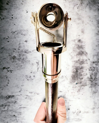 WANDELSTOK MET HANDVAT EN TELESCOOPFUNCTIE – ELEGANT EN MODIEUS, 95 CM - kapiteins "Navigator's Crest"