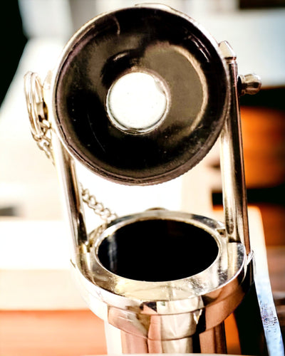 WANDELSTOK MET HANDVAT EN TELESCOOPFUNCTIE – ELEGANT EN MODIEUS, 95 CM - kapiteins "Navigator's Crest"