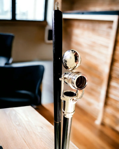 WANDELSTOK MET HANDVAT EN TELESCOOPFUNCTIE – ELEGANT EN MODIEUS, 95 CM - kapiteins "Navigator's Crest"