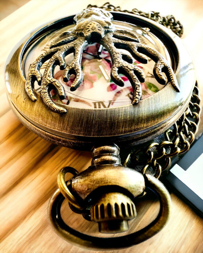 Zakhorloge Boswachter - Elegante Zakhorloge met Hertmotief, mogelijkheid tot personalisatie met gravure