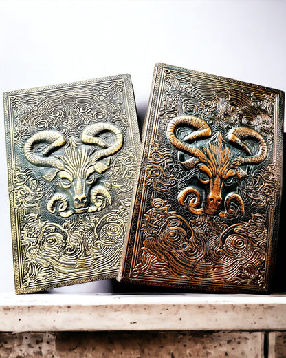 Magiczny Notes, notitieboek "Boski Byk" - Elegante en Unieke Papeterie, personalisatie met gravure