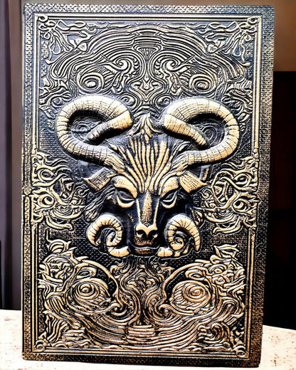Magiczny Notes, notitieboek "Boski Byk" - Elegante en Unieke Papeterie, personalisatie met gravure