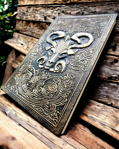 Magiczny Notes, notitieboek "Boski Byk" - Elegante en Unieke Papeterie, personalisatie met gravure