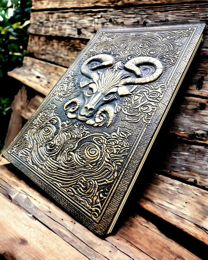 Magiczny Notes, notitieboek "Boski Byk" - Elegante en Unieke Papeterie, personalisatie met gravure