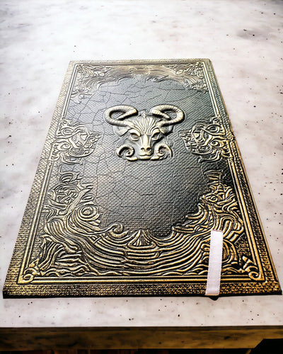 Magiczny Notes, notitieboek "Boski Byk" - Elegante en Unieke Papeterie, personalisatie met gravure