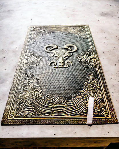 Magiczny Notes, notitieboek "Boski Byk" - Elegante en Unieke Papeterie, personalisatie met gravure