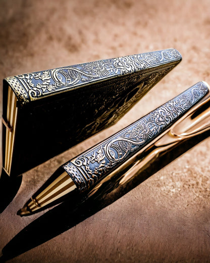 Magiczny Notes, notitieboek "Boski Byk" - Elegante en Unieke Papeterie, personalisatie met gravure
