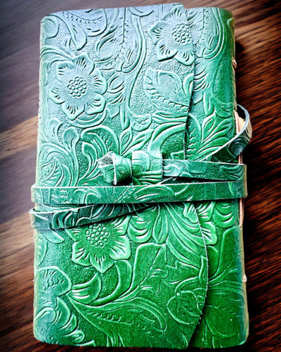 Premium Lederen Notitieboek "Natuurlijke Elegantie" - 200 pagina's, 120g, notitieboek, schetsboek, 2 kleuren beschikbaar, personalisatie met gravure