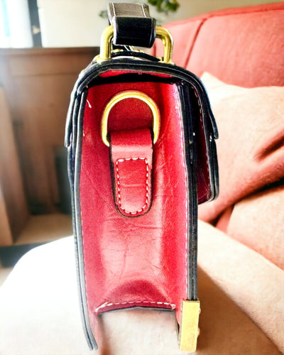 "Królewski Ryk" Vierkante Schoudertas met Leeuwenkop