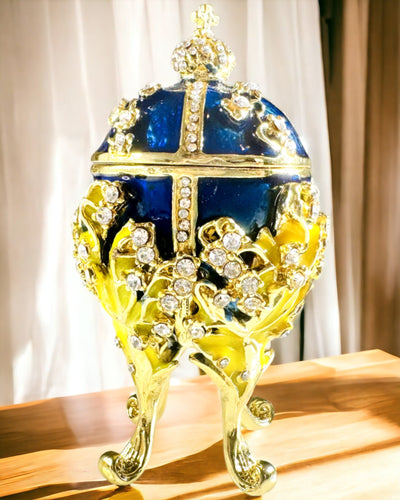 Sieradendoos 'Keizerlijk Ei' Faberge – Vintage Stijl, Decoratieve Accessoirehouder