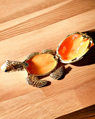 Sieradendoosje "Żółwiowa Rodzinka" - kleur groen, personalisatie met gravure