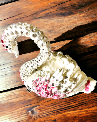 Elegante Sieradendoos "Zwanenjuweel" - personalisatie met gravure