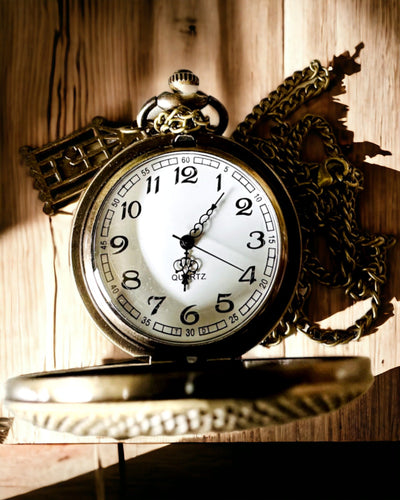 Zakhorloge "Vlinderelegantie" met de mogelijkheid voor personalisatie met gravure