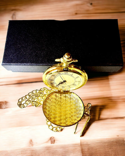 Goudkleurig Vintage Zakhorloge met Gravures – Elegant Herenaccessoire, Perfect Cadeau-idee