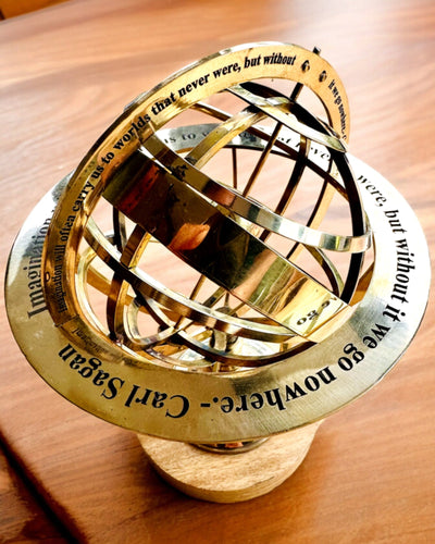 Astrolabium Artis - Handgemaakt met Graveeroptie, decoratie voor kantoor, premium