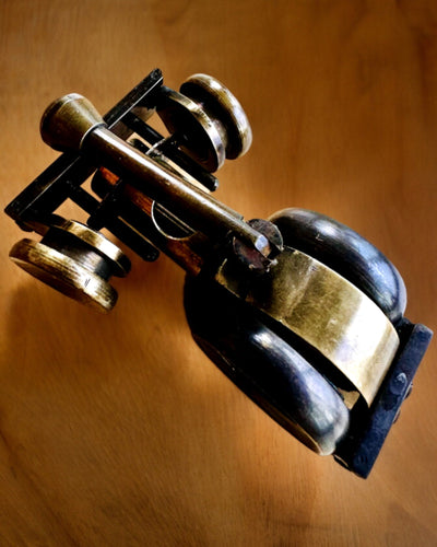 Binocular Nautica - Exclusieve Vintage Accessoire - Handgemaakt met Graveeroptie, decoratie voor kantoor, premium