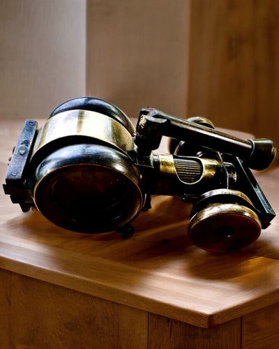 Binocular Nautica - Exclusieve Vintage Accessoire - Handgemaakt met Graveeroptie, decoratie voor kantoor, premium
