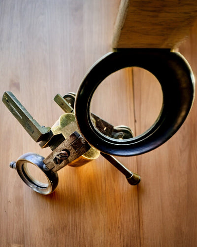 Binocular Nautica - Exclusieve Vintage Accessoire - Handgemaakt met Graveeroptie, decoratie voor kantoor, premium