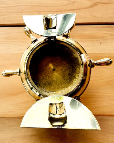 Messing Kapiteinsasbak - optie voor personalisatie als cadeau met gravure, handgemaakt