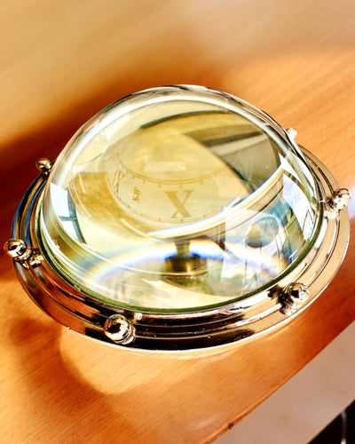 Bailey Compass Clock - Elegante Klok met Kompasmotief met Mogelijkheid tot Graveren