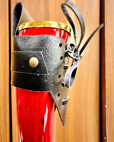 Krijgers hoornbeker - Rood - met mogelijkheid tot personalisatie met gravure