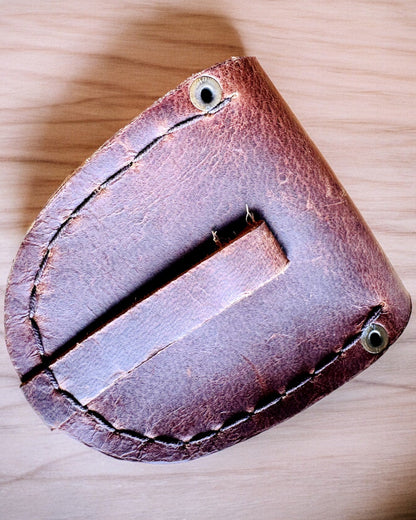 Leren Etui "Odkrywca" - voor compacte kompas of zakhorloge - mogelijkheid tot personalisatie met gravure