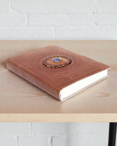 Leren Lapis-notitieboekje 17x12 cm