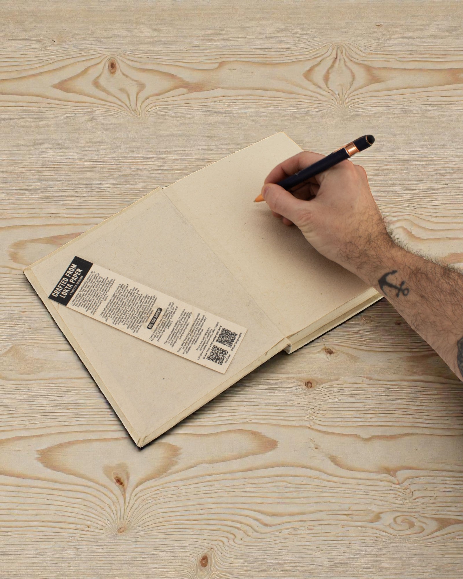 Groot Lokta-notitieboek Inspiraties – Adem (45 vellen, 21 x 15 cm)