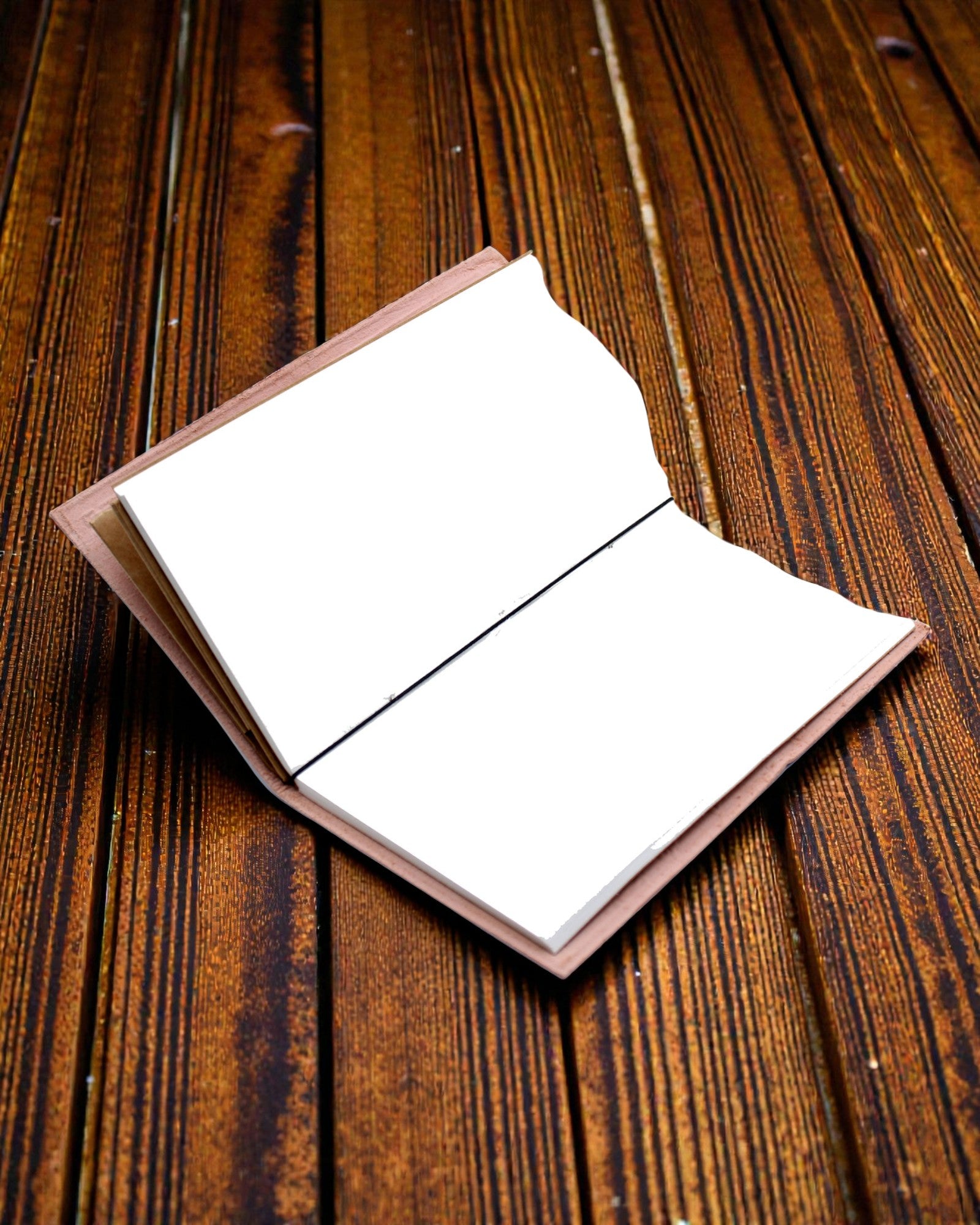 Als er een verhaal in je zit – handgemaakt leren notitieboekje 22 × 12 × 1,5 cm, 80 pagina's