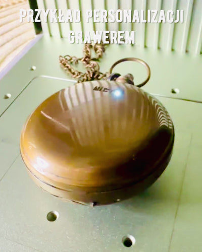 Reizigerskompas met gravure, personalisatie – Handwerk van Indiase Ambachtslieden