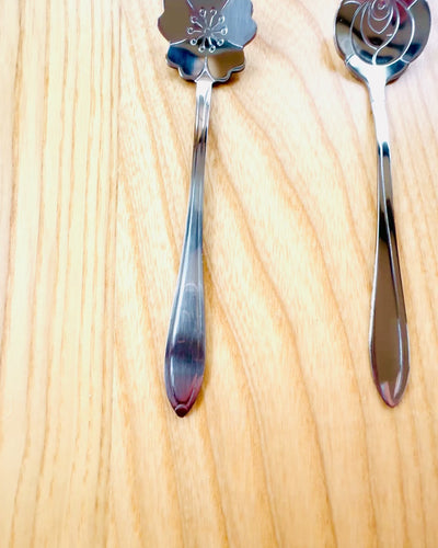 Elegante lepel "Bloemenelegantie" – Gepersonaliseerd als cadeau, gravure, 7 varianten om uit te kiezen