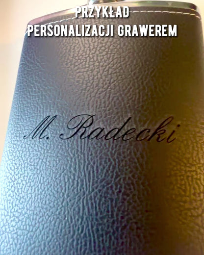 Zestaw Piersiówek "Stylowy Dżentelmen" - mogelijkheid tot personalisatie met gravure als cadeau