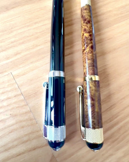 Elegante pen "Majestic" met personalisatiemogelijkheid als cadeau, 2 kleuropties om uit te kiezen