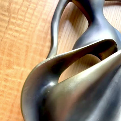 Beeldje van een danseres in antiek goud 24cm met mogelijkheid tot personalisatie met gravure