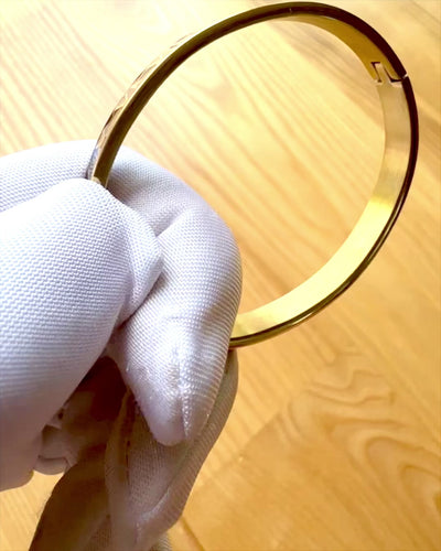 Armband "Czas Elegancji" - gouden kleur Roestvrij Staal met Romeinse Cijfers, mogelijkheid tot personalisatie met gravure