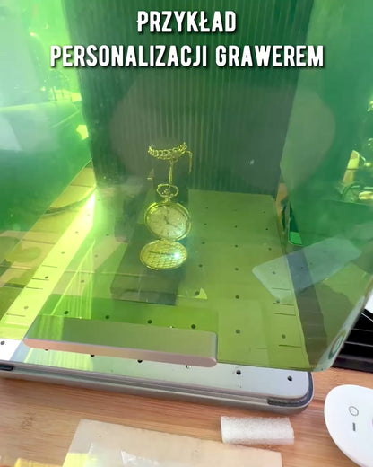 Gouden Retro Stijl Zakhorloge met Graveermogelijkheid