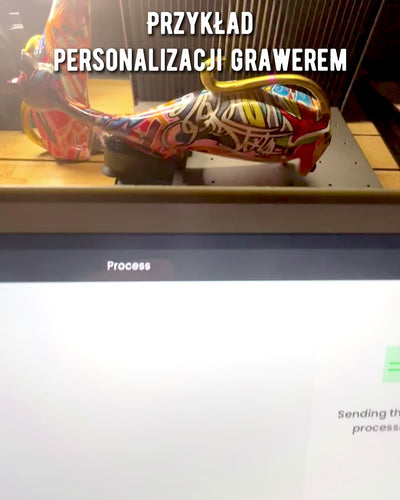 Abstracte Kattenbeeldjes "ArtCats", Handgeschilderd, Hars – 25 cm, 2 stuks.