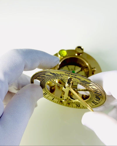 Navigatiekompas met Sextant en Personaliseringsmogelijkheid - Maritiem XL