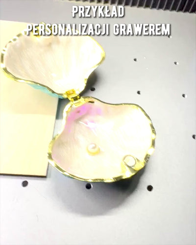 Skarbiec Wspomnień Muszelka - Sieradenkluis met de mogelijkheid voor personalisatie met gravure, cadeau